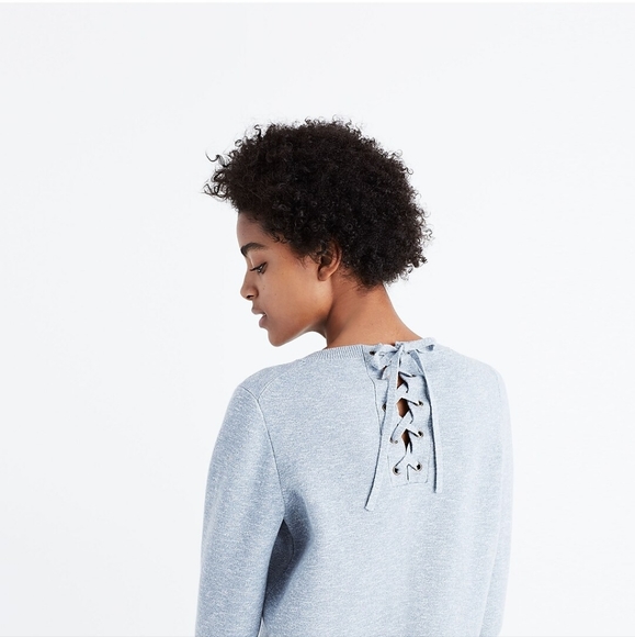 Madewell lace back pull over sweater - Picture 2 of 12